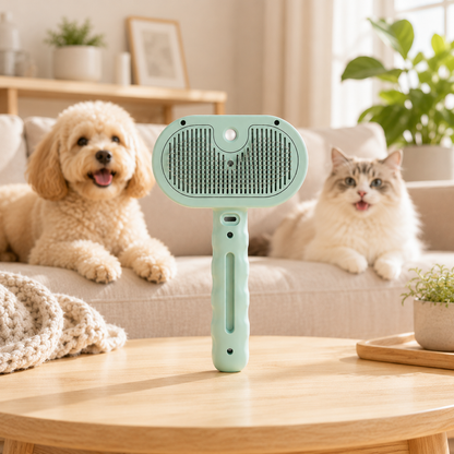 Raskely Steam Grooming Brush – Nano Steam Spray for Cats & Dogs