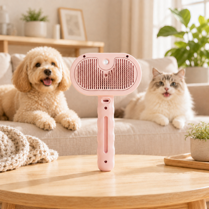 Raskely Steam Grooming Brush – Nano Steam Spray for Cats & Dogs